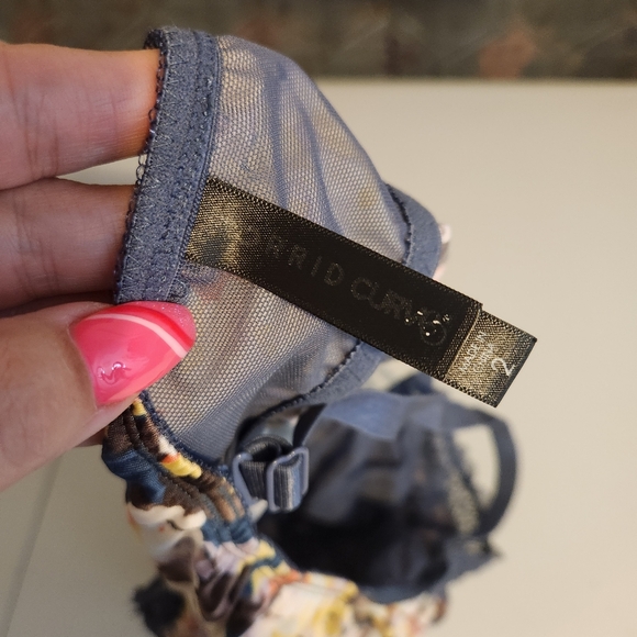 Torrid Curve Floral Ruched Bralette Bra Size 2X Cottagecore Whimsey Core Fairy - Picture 7 of 8